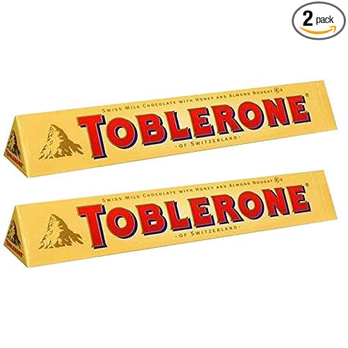 Picture of Toblerone Of Switzerland Milk Chocolate With Honey And Almond Nougat - 1  Pack Pouch100 Gram
