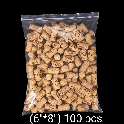 Picture of Zipper poly bag/ziplock poly Bag /Food Grade lock bag (6"*8")100pcs