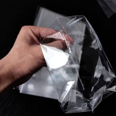 Picture of (9" x 14") 50 pcs crystal cellophane poly bag for packaging material with