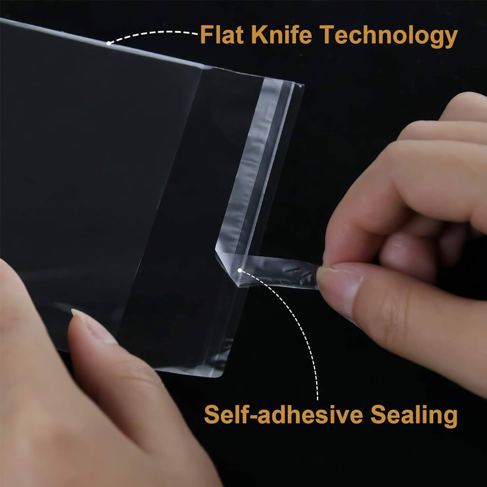 Picture of (9" x 14") 50 pcs crystal cellophane poly bag for packaging material with