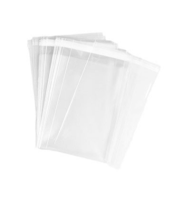 Picture of (9" x 14") 50 pcs crystal cellophane poly bag for packaging material with
