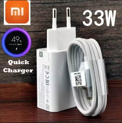 Picture of Xiaomi 33W Fast Charger Full Kit Type C Cable For Mi 10 9 10T Lite POCO X3 NFC Redmi K40