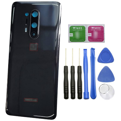 Picture of Original For nePlus 8 Pro Battery Cover Door Back Housing Rear Case For nePlus 8 Pro Battery Door Replacement Parts+Camera Lens