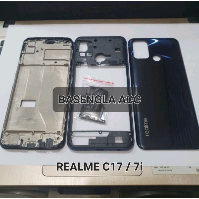 Picture of HOUSING BACK CASING KESING FULLSET BACKDOOR + BEZEL REALME 7i | C17