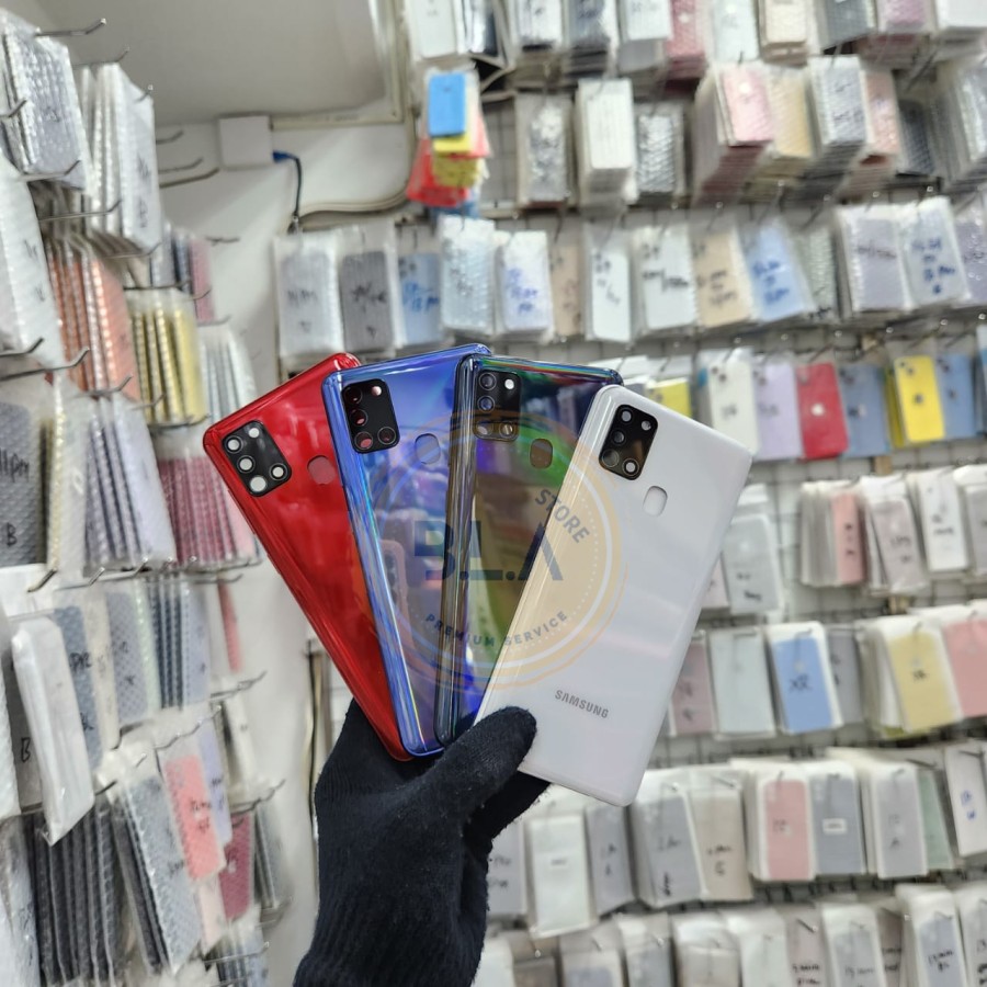 Picture of Replacement Backshell Glass Panel for  SAMSUNG GALAXY A21S  Backshell Battery Back Door Housing-100% Original