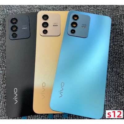 Picture of Original For Vivo V23 Pro Battery Cover Door Back Housing Rear Case For v23 pro V2312 Battery Door Replacement Parts+Camera Lens