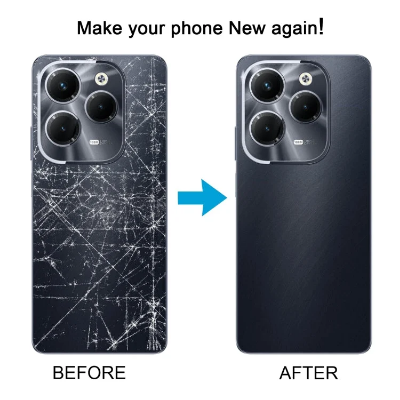 Picture of Infinix Hot 40i Back cesing/ Back shell/ back panel/Battry cover door/100% Orginal Replacement parts hot 40i