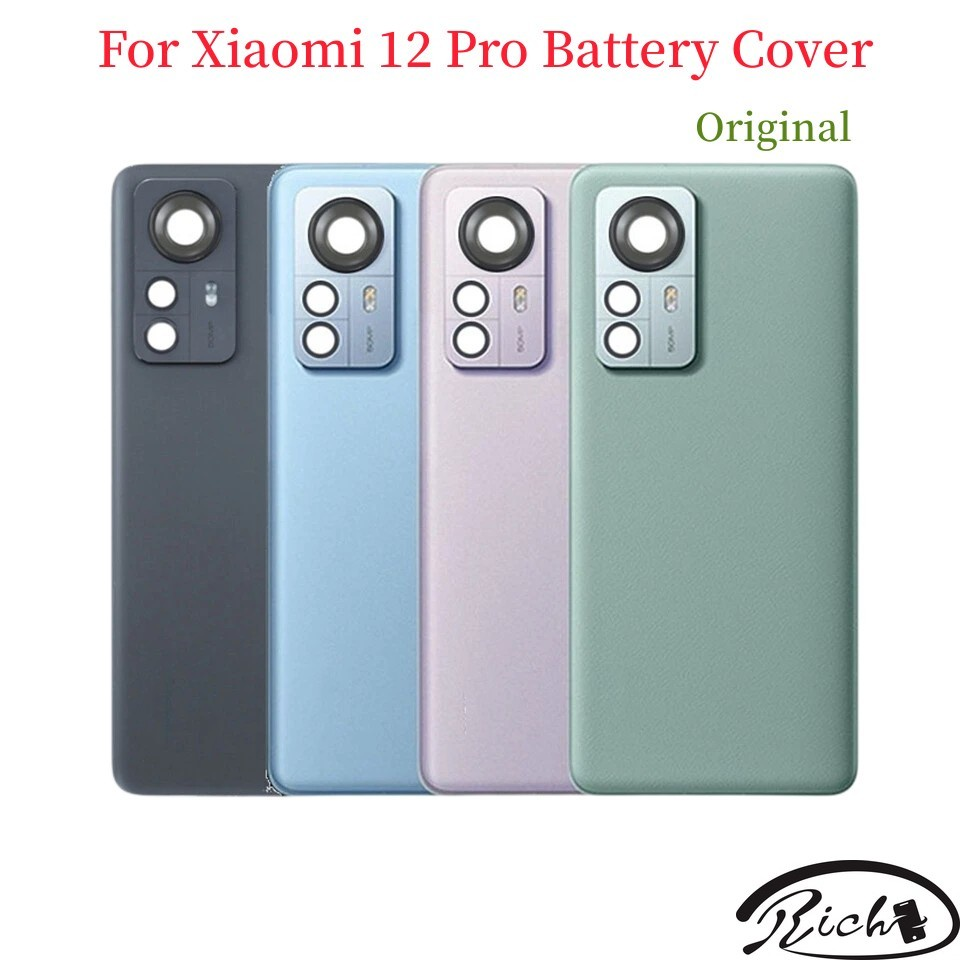 Picture of Eplacement Backshell Glass Panel for Xiaomi Mi 12 Pro 100% Original Battery Back Door Housing