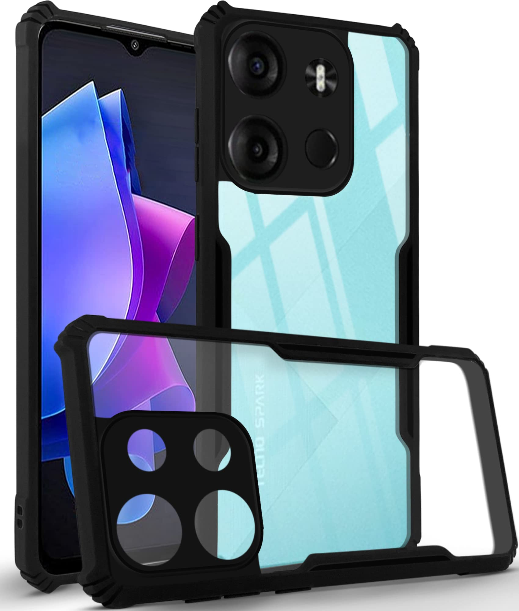 Picture of Tecno Spark Go 2023 ALL Type of Back cover Silicone  Xundd  Pani cover Transparent cover Premium Hand Case023