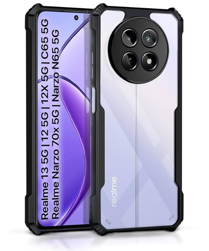 Picture of Realme Narzo N65 ALL Type of Back cover Silicone  Xundd  Pani cover Transparent cover Premium Hand Case