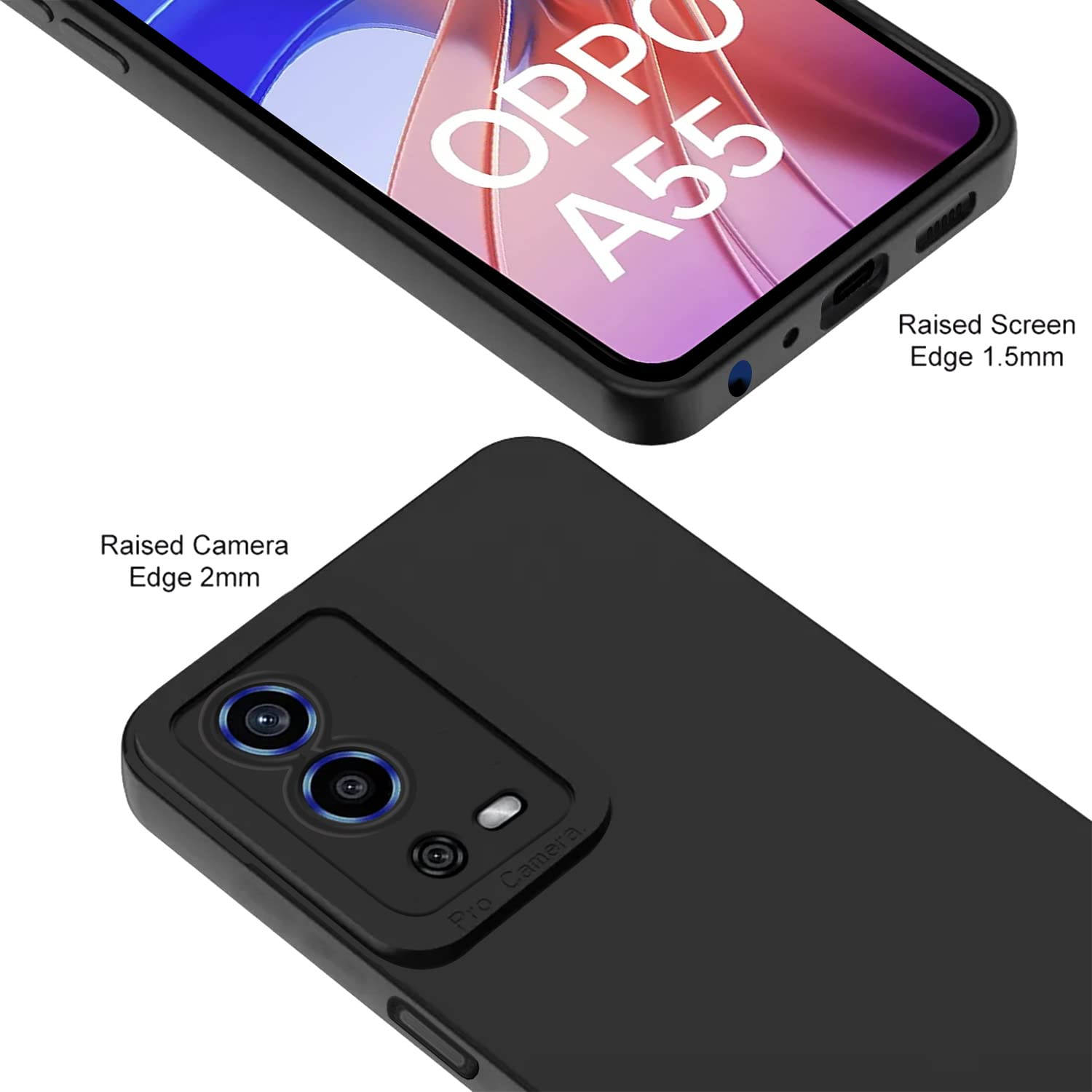 Picture of Oppo A55 4G ALL Type of Back cover Silicone  Xundd  Pani cover Transparent cover Premium Hand Case