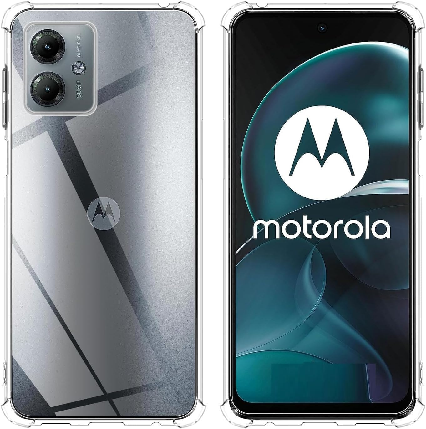 Picture of Back Cover for Motorola Moto G54 G84 5G Slim Fit TPU Protective Silicone Phone Cover Soft Case