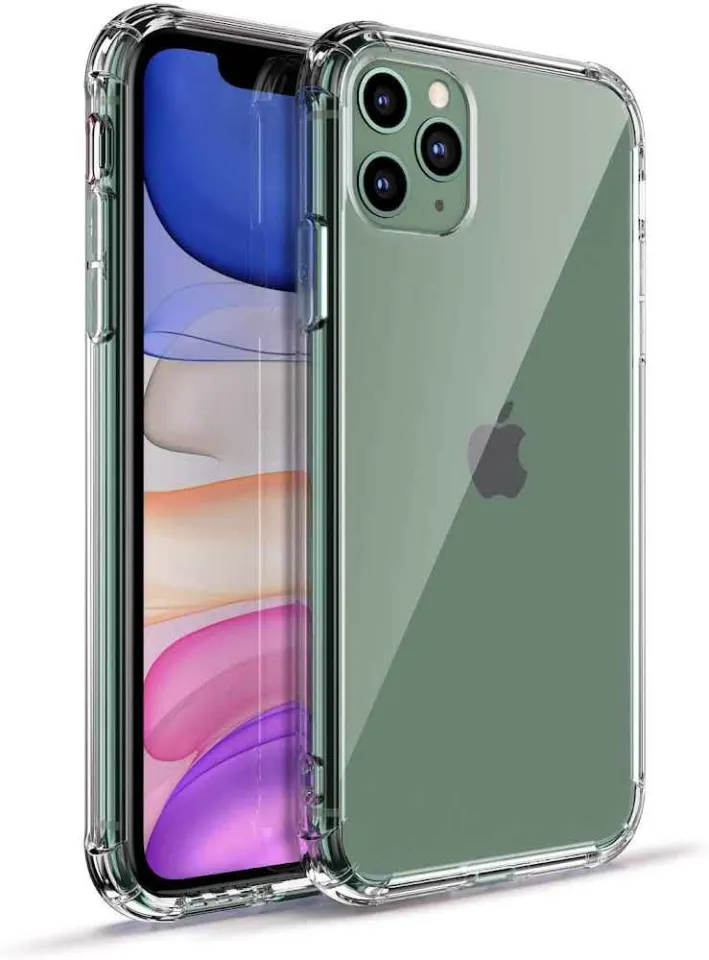 Picture of For Apple Iphone 11 Pro And 11 Pro Max Shockproof TPU Bumper Clear Soft Silicone Acrylic Mobile Phone Case [ Pani Cover ] Back Cover