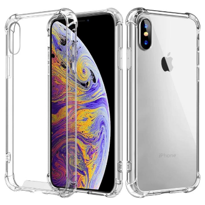 Picture of For Apple iPhone Xs Max Shockproof phone case Four Corner Anti Fall Skin Friendly Shell Soft Phone Back Cover