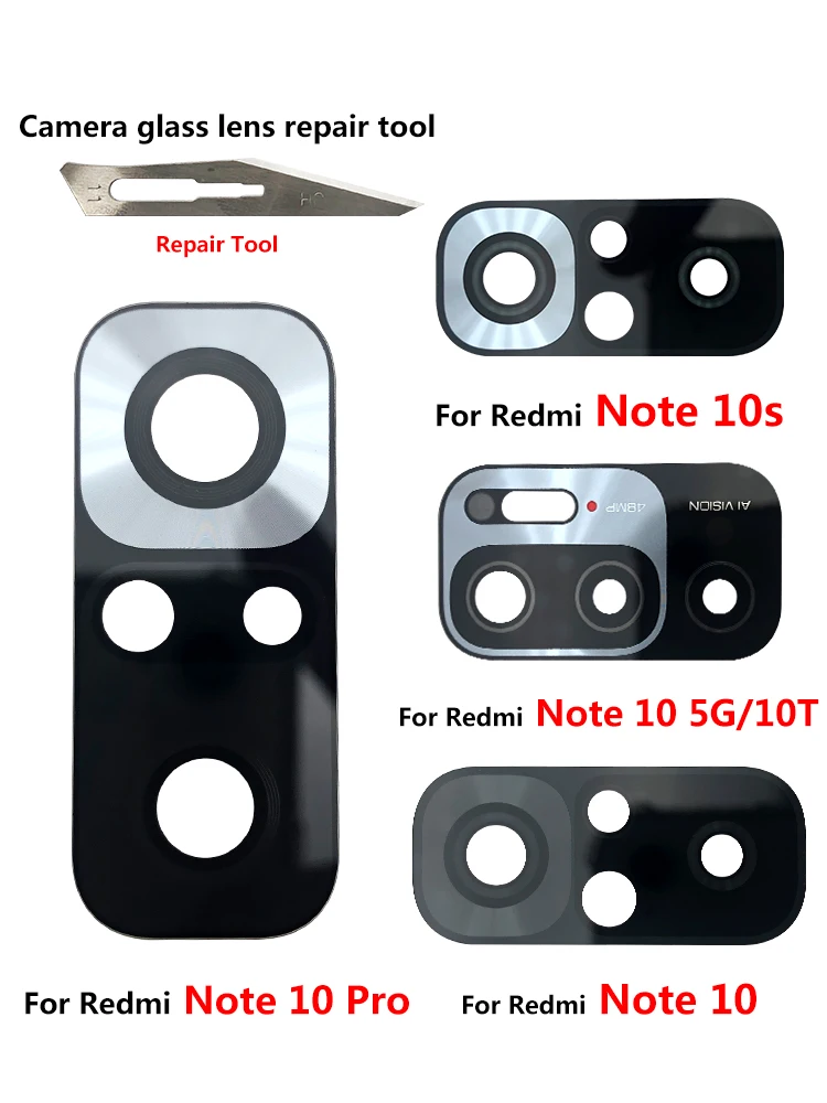 Picture of Redmi Note 10/10S/10 Pro / 10 5G Camera Glass Lens Replacement + Tool