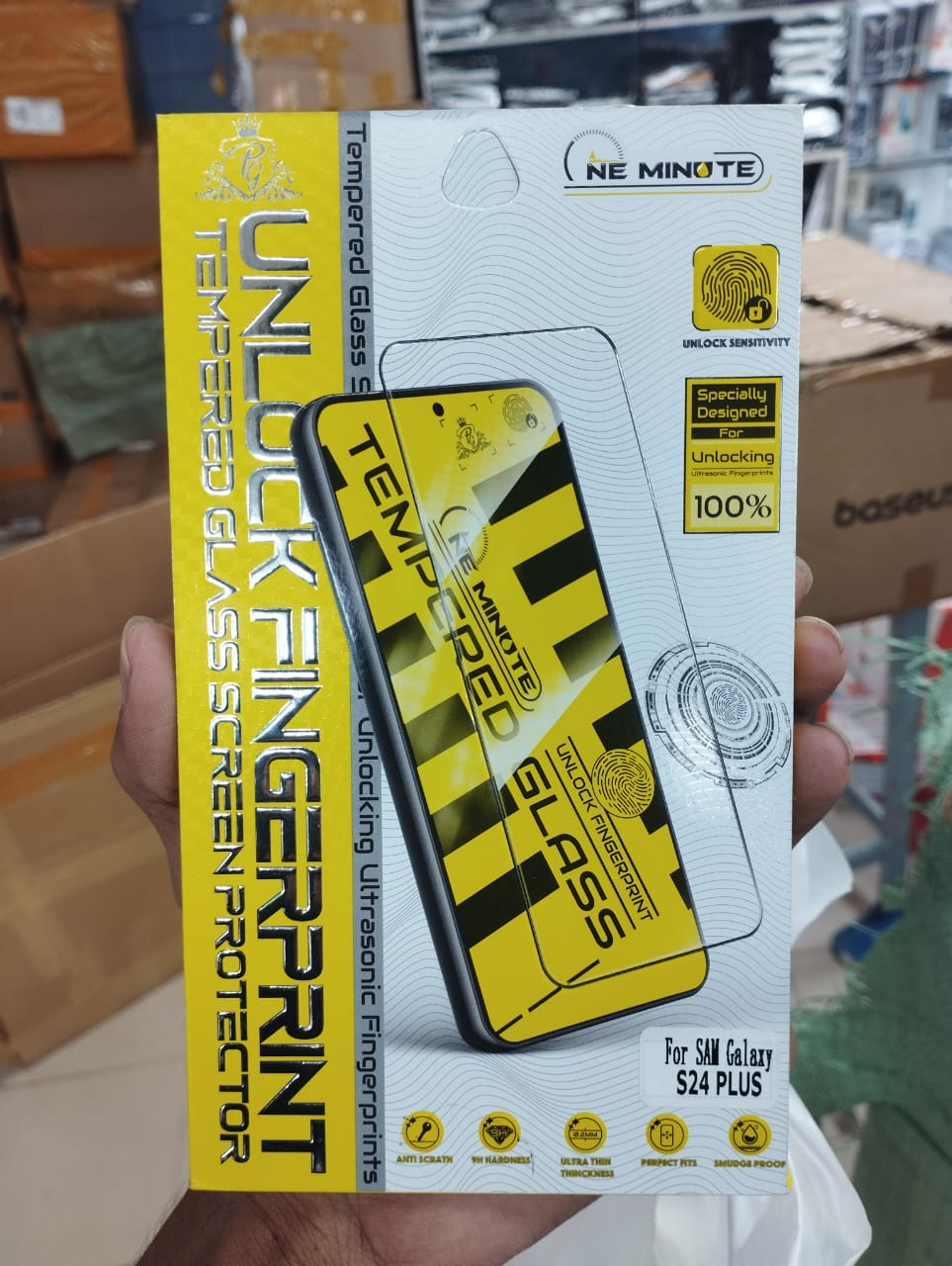 Picture of For Samsung Galaxy S24/ S24 Plus Tempered Glass Screen Protector Full Glue Silk Printing Screen Film