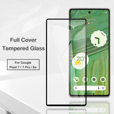 Picture of For Google Pixel 8 Tempered Glass Screen Protector Full Glue Silk Printing Screen Film