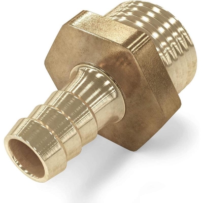 Picture of 1 1/2" X 10 mm Brass Hose Nippel