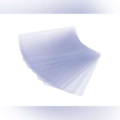 Picture of 20Pcs Clear Transparent PVC Plastic Pocket Wallet ID Card Pass Badge Holder Case
