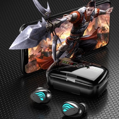Picture of M27 Tws Wireless Earbuds Touch Control Waterproof Sports Gaming Headphone In Ear M27 Earphones With Powerbank.