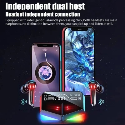 Picture of M28 Earbuds BT5.1 Music Game Dual Mode True Wireless In-ear Headphones Low Latency Noise Reduction Earphones M28