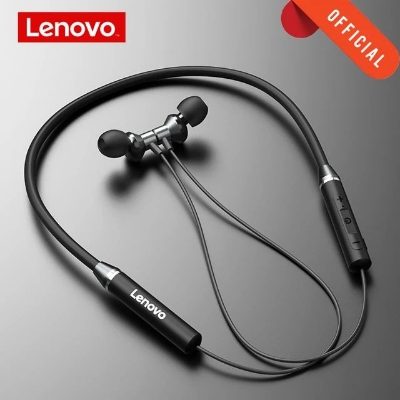 Picture of Lenovo Bluetooth Earphones HE05 Wireless Earbuds Magnetic Neckband Earphone IPX5 Waterproof Sport Headset with Noise Cancelling