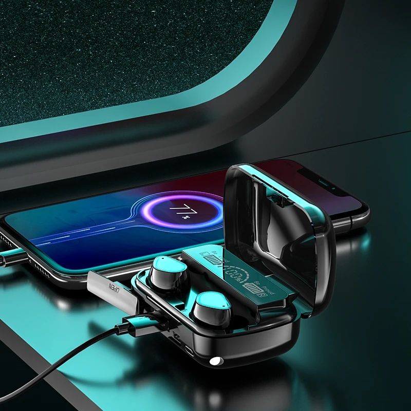 Picture of M30 Pro TWS Bluetooth 5.2 Earphones Stereo Sports Waterproof Earbuds Wireless Headphones HIFI Music Headset with LED Display Charging Box