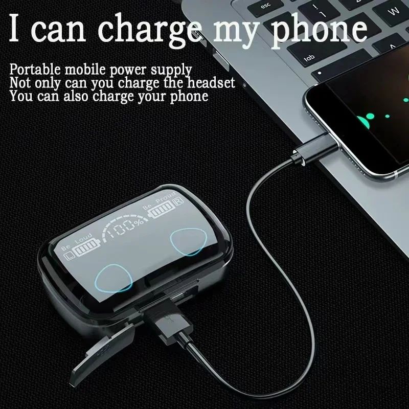 Picture of M30 TWS Bluetooth Headset Upgrade V5.2 Waterproof Eearphone Wireless Sports In-Ear Headphones Low Latency Noise Cancellation