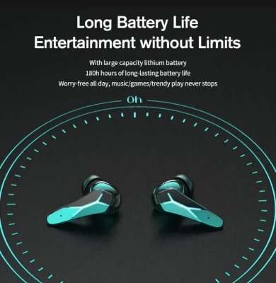 Picture of M12 TWS Wireless Bluetooth5.3 Earbuds with Microphone, 9D Stereo In Ear Headphones, Waterproof Sport Headset, Noise Reduction Bluetooth Earphones with LED Charging Case