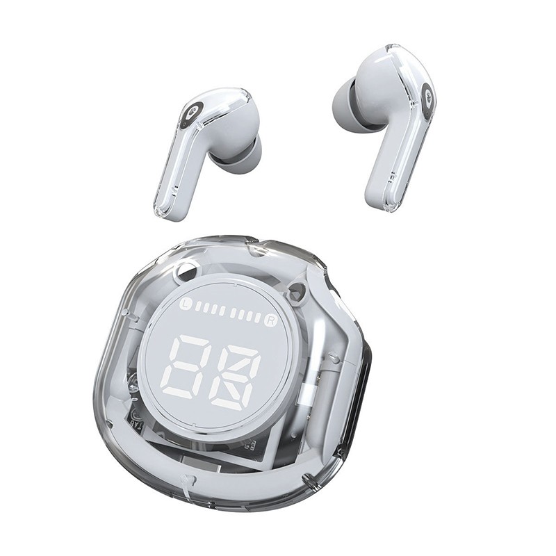 Picture of Ultrapods Pro True Wireless Earbuds with Display Transparent Design, Bluetooth 5.3 Water Proof.