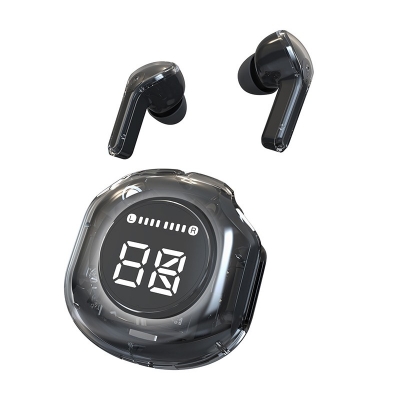 Picture of Ultrapods Pro True Wireless Earbuds with Display Transparent Design, Bluetooth 5.3 Water Proof.