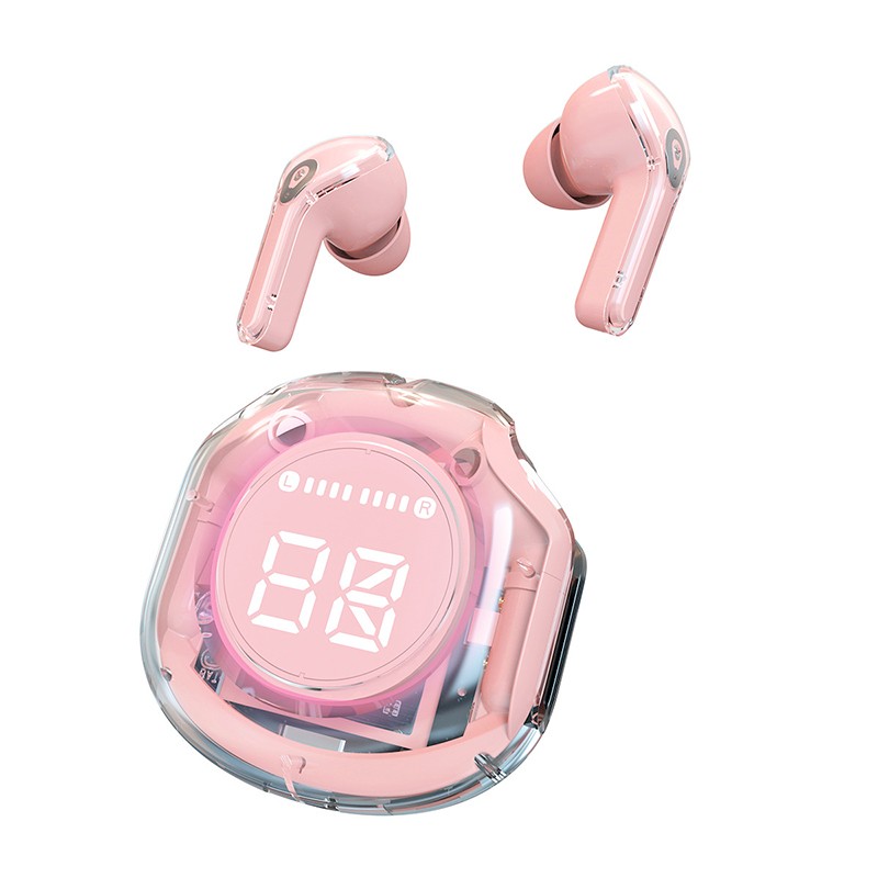 Picture of Ultrapods Pro True Wireless Earbuds with Display Transparent Design, Bluetooth 5.3 Water Proof.