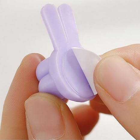 Picture of 10 PCS Creative Silicone Thumb Wall Hook - Multifunction Adhesive Cable Clip ，self Adhesive Thumb Hook Cable Organizer Clips Key Hanger