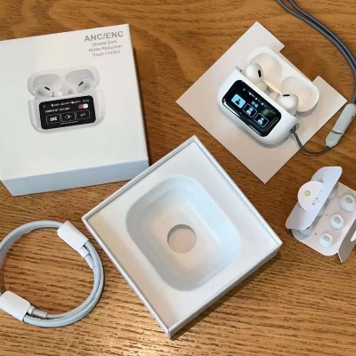 Picture of Airpods A9 Pro Touch Screen Display with ANC ENC TWS Earbuds