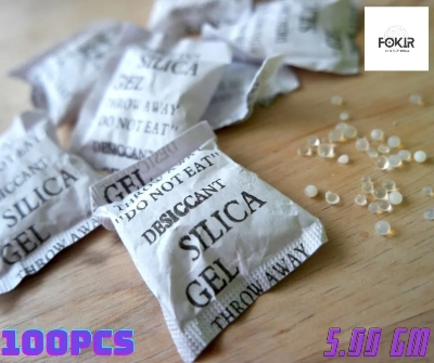 Picture of White Silica Gel 5g - 100 Packets: Quality Moisture Absorption in Eye-Catching Packets - ^ Protect Your Valuables