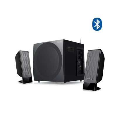 Picture of Microlab M300U 2.1 Multimedia M-Series Speaker - 2.1 Multimedia M-Series Speaker - Output power: 38 Watt (RMS) - Interfaces: USB, SD, AUX, FM - Body: Wooden Cabinets