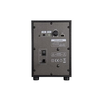 Picture of Microlab M108U BT 2.1 Multimedia M-Series Speaker - 2.1 Multimedia M-Series Speaker - Output power: 12 Watt (RMS) - Interfaces: Bluetooth, USB, SD, AUX, FM - Body: Wooden Cabinets- 2.1 Multimedia M-Series Speaker