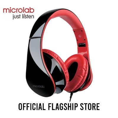Picture of Microlab K360 3.5mm Stereo Headphone - Black/White - Output Power: 50mW - Input plug type: 3.5mm stereo - Frequency response: 15 Hz - 20 KHz