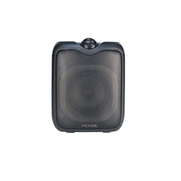 Picture of Microlab PT601W Portable Wireless Bluetooth Party Speaker - Portable Multimedia Wireless Bluetooth Party Speaker - Output Power: 80W @Peak Power - Input: Bluetooth, TWS, Aux, USB, TF Card, Remote, Mic*2 - 1 Wireless Microphone with 5 hours (@60% volume)