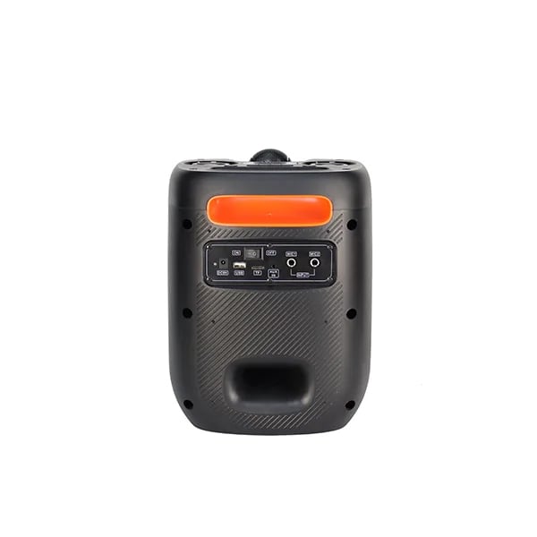 Picture of Microlab PT601W Portable Wireless Bluetooth Party Speaker - Portable Multimedia Wireless Bluetooth Party Speaker - Output Power: 80W @Peak Power - Input: Bluetooth, TWS, Aux, USB, TF Card, Remote, Mic*2 - 1 Wireless Microphone with 5 hours (@60% volume)