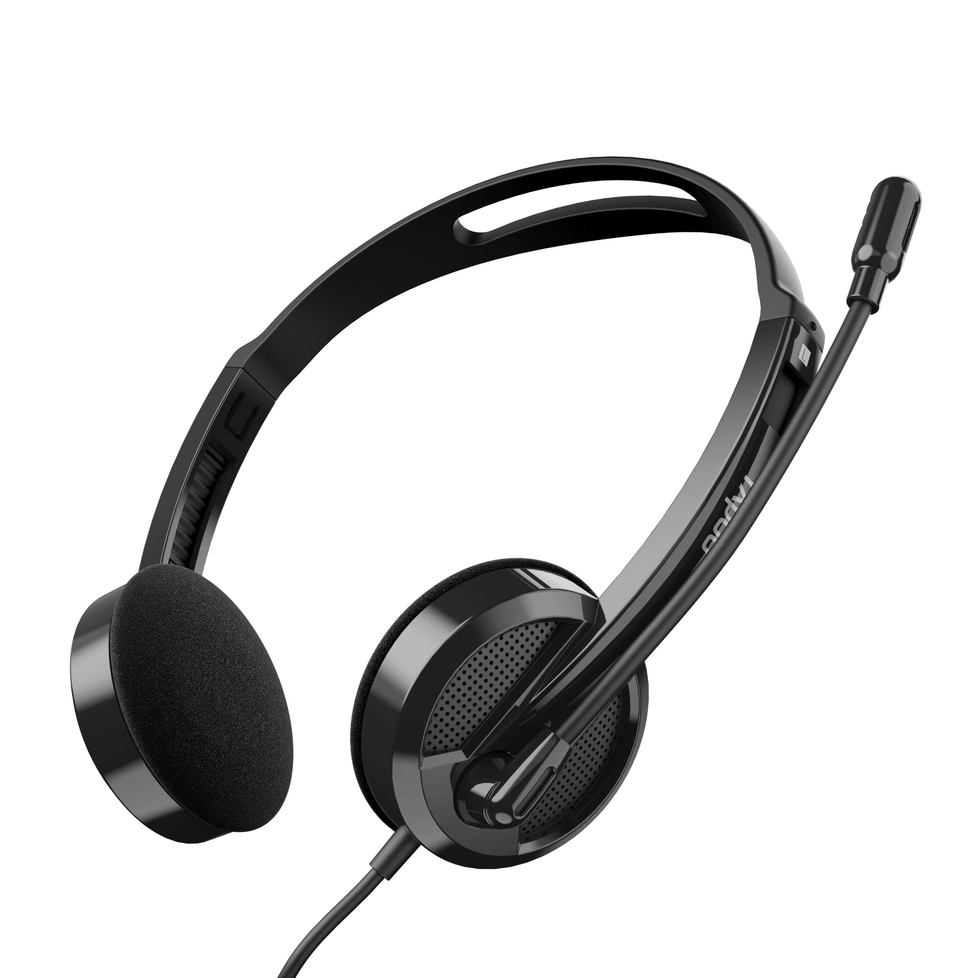 Picture of Rapoo H101 Wired Stereo Headphone - Model: H101 - Interface: Wired - Connector: 3.5mm audio interface (Single Pin) - Rotary microphone High Quality Stereo Audio - Adjustable Headband