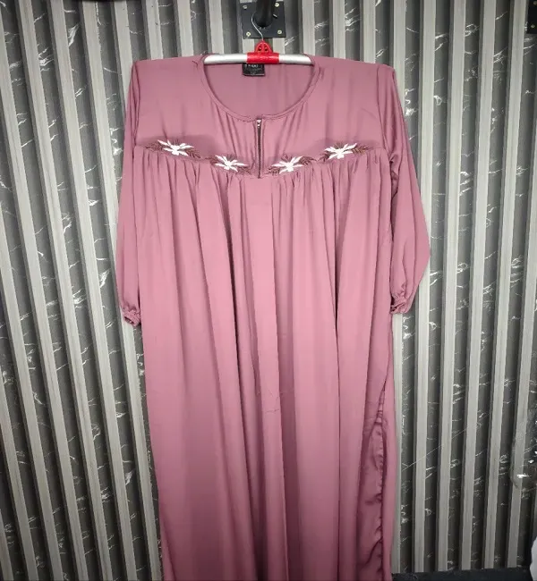 Picture of premium quality Dubai cherry fabric embroidery work Borka without hijab