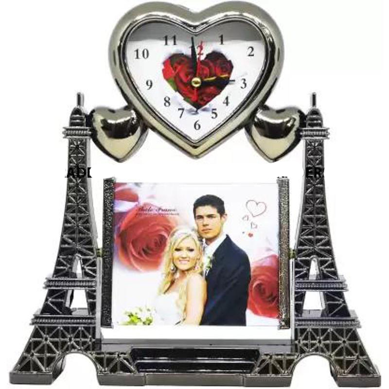 Picture of Valentine Day,Table Clock With Photo Frame For Valentine Day,Marriage Anniversary,Birthda