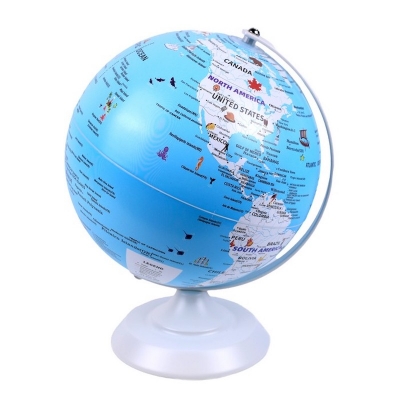 Picture of 20cm Geographic Globe – PVC World Map for Students, Rotating Educational Earth Globe with Stand