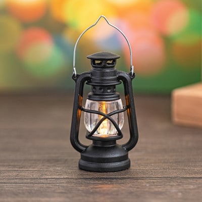 Picture of 10cm Mini LED Retro Pony Lantern – Glowing Candle Night Light for Dollhouse, Home Decor & Gifts