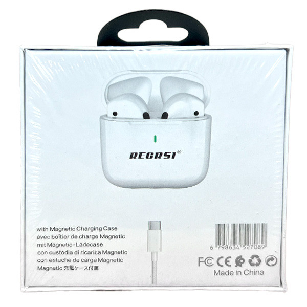 Picture of RECRSI RE-Air8 TWS Wireless Earbuds - White