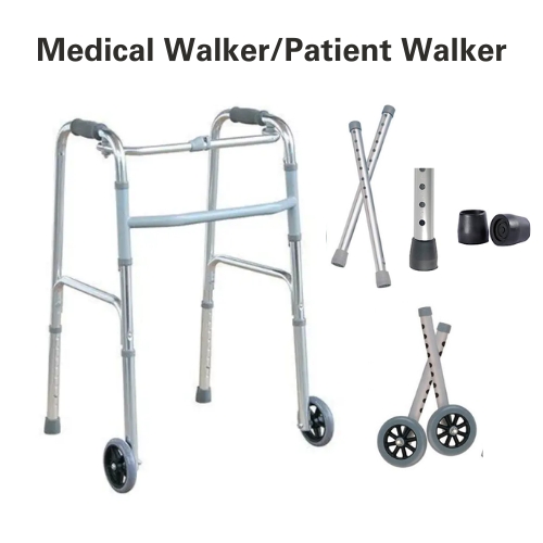 Picture of Folding Medical Patient Walker With Wheel