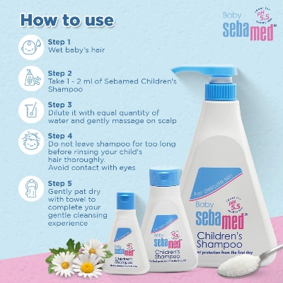 Picture of SEBAMED BABY SHAMPOO FOR DELICATE SCALP (GERMANY) - 150ML