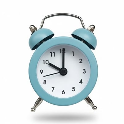 Picture of Cute Mini Metal Alarm Clock Portable Creative 5cm Clockin Bedroom Home Decoration