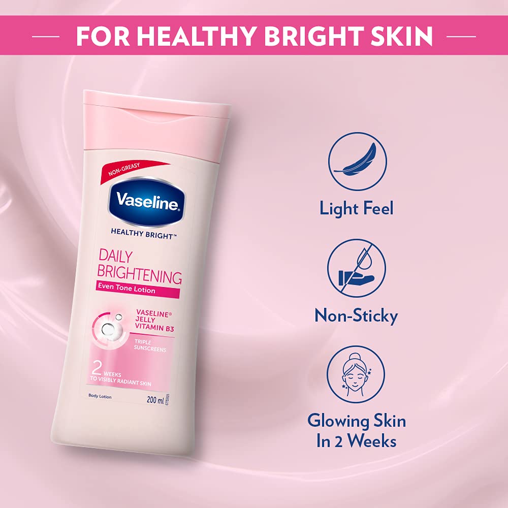 Picture of Vaseline Lotion Healthy Bright 200ml (Made in india)